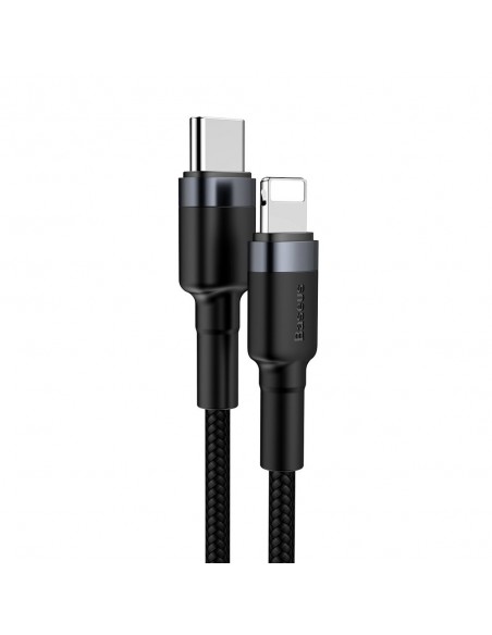 USB kabelis Baseus Cafule PD20W Type-C to Lightning 1.0m pilkas-juodas CATLKLF-G1