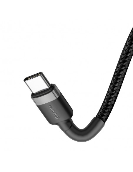 USB kabelis Baseus Cafule PD60W Type-C 2.0m pilkas-juodas CATKLF-HG1