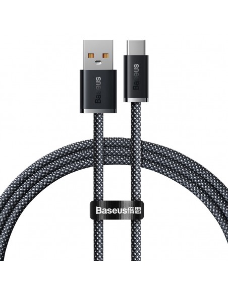 USB kabelis Baseus Dynamic 100W USB-A to Type-C 1.0m pilkas CALD000616