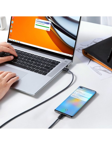 USB kabelis Baseus Dynamic 100W USB-A to Type-C 1.0m pilkas CALD000616