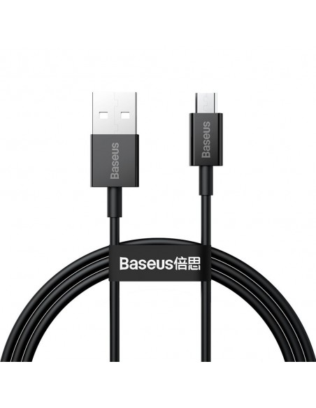 USB kabelis Baseus Superior USB-A to MicroUSB 2A 1.0m juodas CAMYS-01