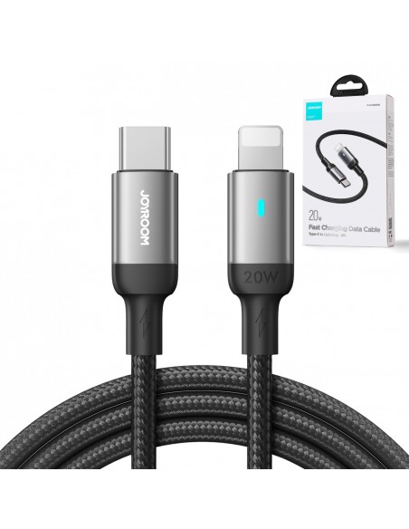 USB kabelis Joyroom S-CL020A10 Type-C to Lightning 20W 1.2m juodas