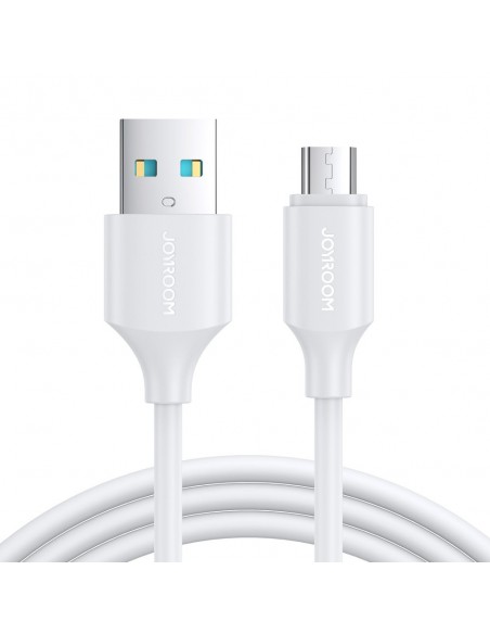USB kabelis Joyroom S-UM018A9 USB to MicroUSB 2.4A 1.0m baltas