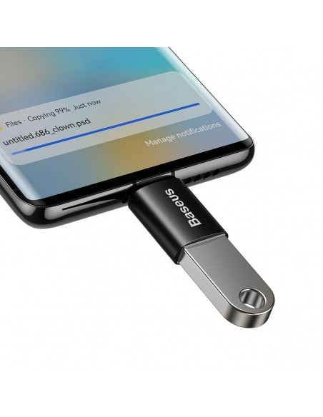 Adapteris Baseus Ingenuity Series Type-C to USB-A3.1 OTG juodas ZJJQ000001
