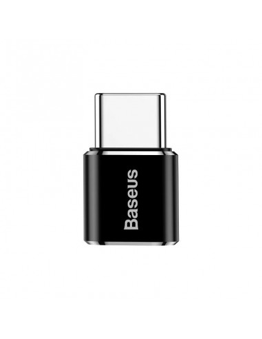 Adapteris Baseus MicroUSB to Type-C OTG juodas CAMOTG-01