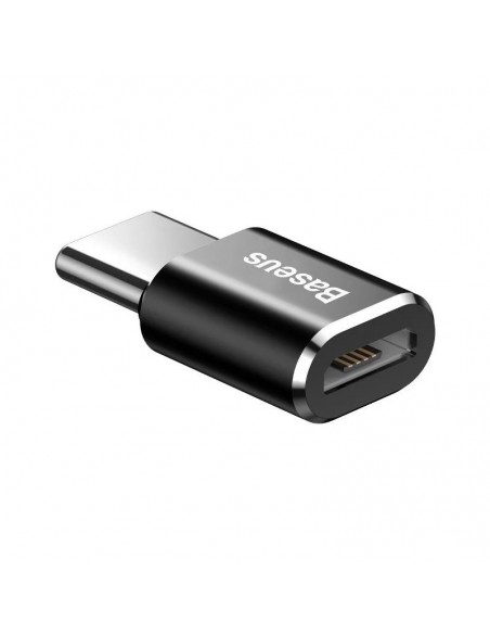 Adapteris Baseus MicroUSB to Type-C OTG juodas CAMOTG-01