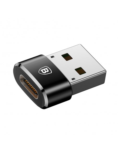 Adapteris Baseus Type-C to USB-A juodas CAAOTG-01