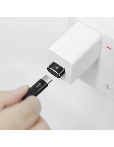 Adapteris Baseus Type-C to USB-A juodas CAAOTG-01