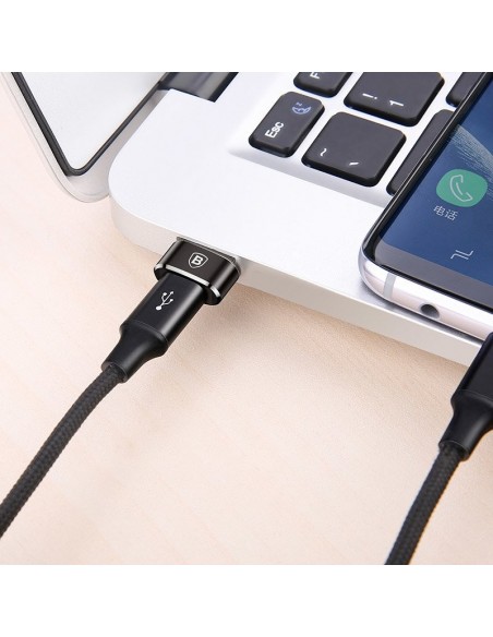 Adapteris Baseus Type-C to USB-A juodas CAAOTG-01