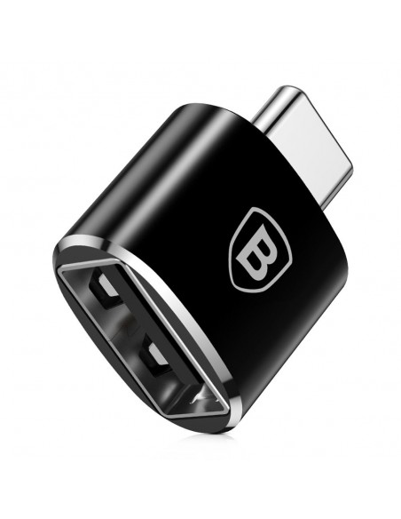Adapteris Baseus USB-A to Type-C OTG juodas CATOTG-01