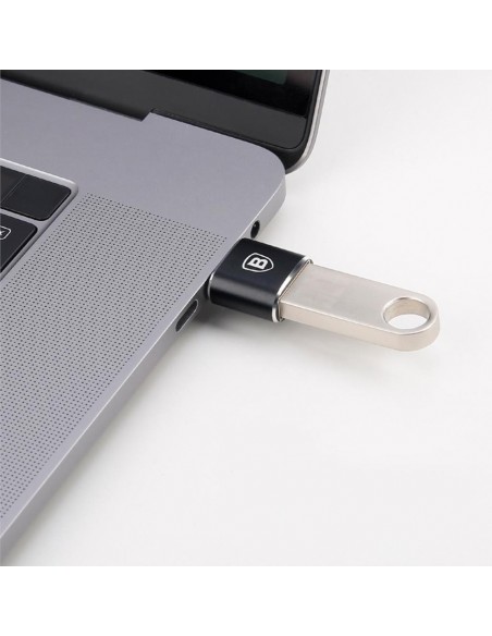 Adapteris Baseus USB-A to Type-C OTG juodas CATOTG-01
