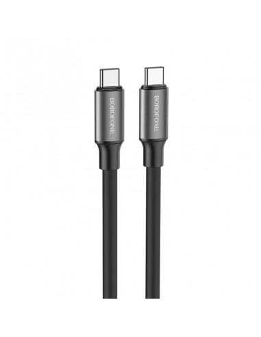 USB kabelis Borofone BX82 60W Type-C to Type-C 1.0m juodas