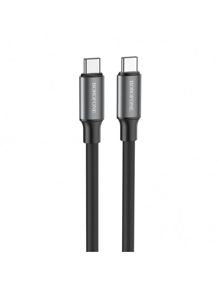 USB kabelis Borofone BX82 60W Type-C to Type-C 1.0m juodas