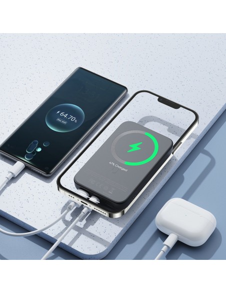 Išorinė baterija Power Bank Joyroom JR-W020 20W Magnetic Wireless 10000mAh juoda