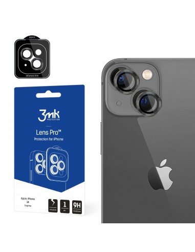 Apsauginis stikliukas kamerai 3mk Lens Pro Apple iPhone 14 juodas