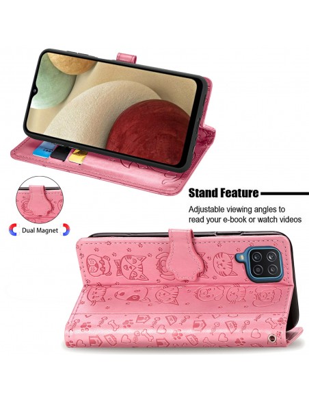 Dėklas Cat-Dog Samsung A145 A14 4G/A146 A14 5G rožinis