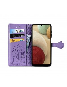 Dėklas Cat-Dog Samsung A145 A14 4G/A146 A14 5G violetinis 2