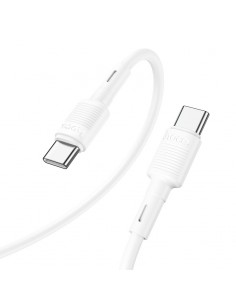 USB kabelis Hoco X83 60W Type-C to Type-C 1.0m baltas 2