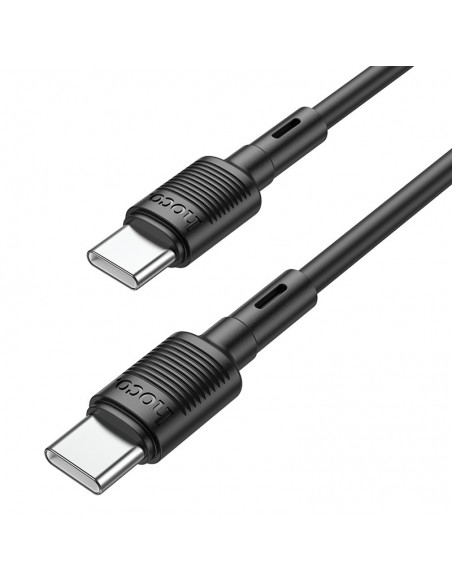 USB kabelis Hoco X83 60W Type-C to Type-C 1.0m juodas