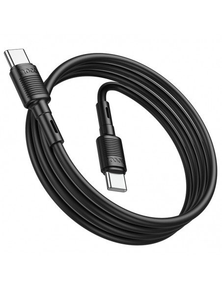 USB kabelis Hoco X83 60W Type-C to Type-C 1.0m juodas