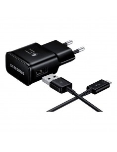 Įkroviklis originalus Samsung EP-TA200NBE 15W + Type-C kabelis juodas