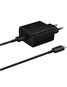 Įkroviklis originalus Samsung EP-TA845 45W + Type-C kabelis 25W juodas