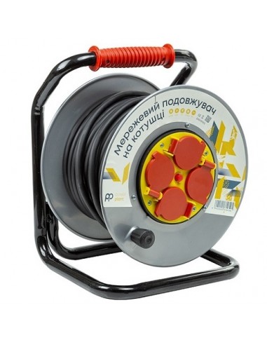Ilgintuvas su rite 25m, 4 lizdai, 3x2.5mm2