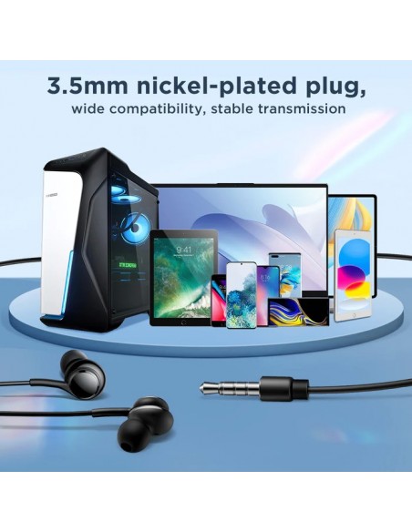 Ausinės Joyroom JR-EW02 3.5mm juodos