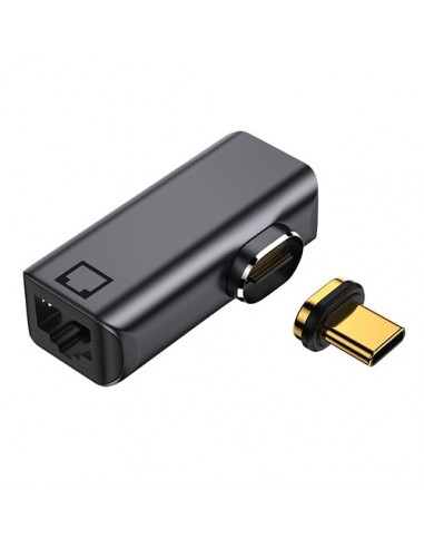 Magnetinis adapteris USB Type-C - RJ-45, 100/1000Mb