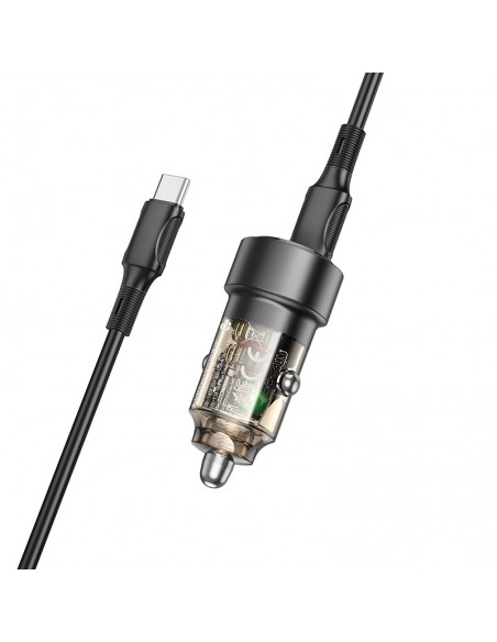 Įkroviklis automobilinis Borofone BZ20 PD20W+QC3.0 38W + Type-C juodas