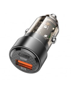 Įkroviklis automobilinis Borofone BZ20 PD20W+QC3.0 38W juodas