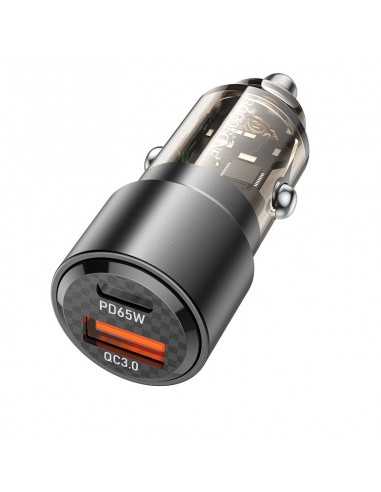 Įkroviklis automobilinis Borofone BZ20A PD65W+QC3.0 83W juodas