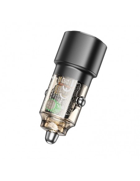 Įkroviklis automobilinis Borofone BZ20A PD65W+QC3.0 83W juodas