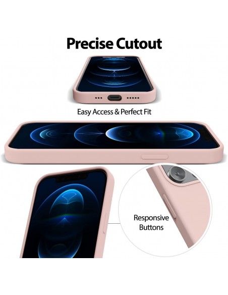 Dėklas Mercury Silicone Case Apple iPhone 15 Plus rožinio smėlio