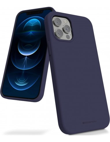 Dėklas Mercury Silicone Case Apple iPhone 15 tamsiai mėlynas