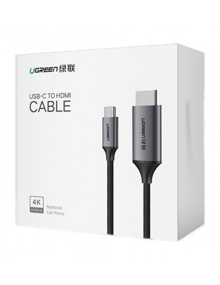 Kabelis Ugreen MM142 USB-C to HDMI 1.5m juodas
