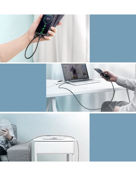 USB kabelis Ugreen US287 USB to USB-C 3A 1.0m juodas