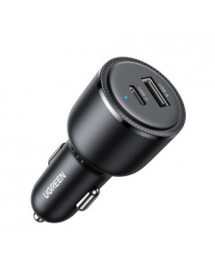 Įkroviklis automobilinis Ugreen CD239 USB-C/USB-A 63W juodas