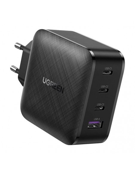 Įkroviklis buitinis Ugreen CD224 GaN 3xUSB-C/USB-A 65W juodas