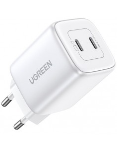 Įkroviklis buitinis Ugreen CD294 Nexode GaN 2xUSB-C 45W baltas