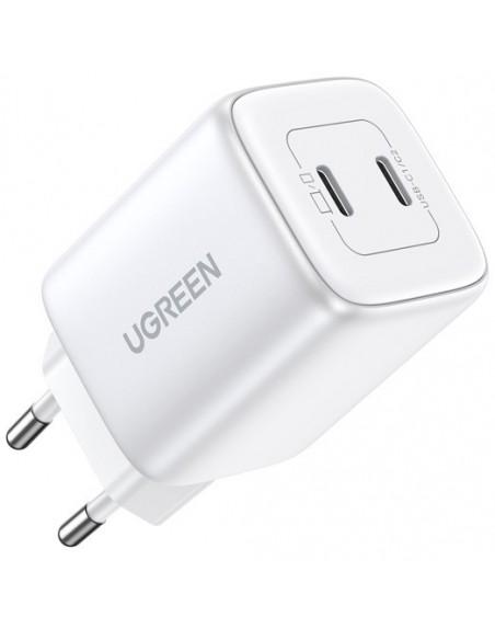Įkroviklis buitinis Ugreen CD294 Nexode GaN 2xUSB-C 45W baltas