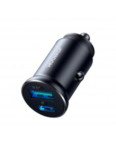 Įkroviklis automobilinis Joyroom CCN05 USB-C/USB-A 30W juodas