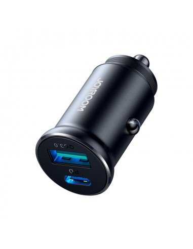 Įkroviklis automobilinis Joyroom CCN05 USB-C/USB-A 30W juodas