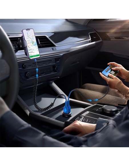 Įkroviklis automobilinis Joyroom JR-CCN03 2xUSB-A 24W juodas