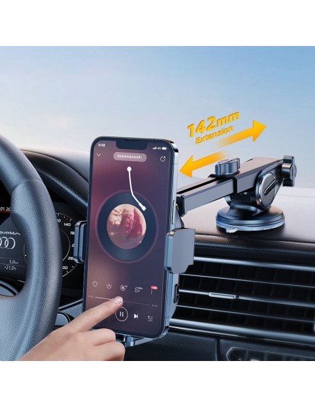 Įkroviklis-laikiklis automobilinis belaidis Joyroom JR-ZS299 (dashboard) 15W juodas