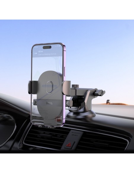 Automobilinis telefono laikiklis Hoco H19 juodas
