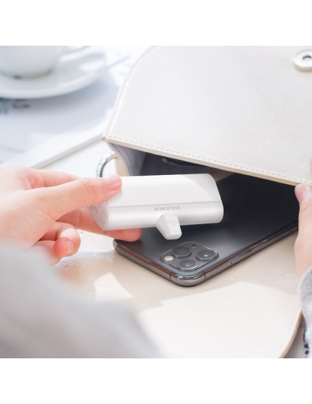 Išorinė baterija Power Bank Borofone BJ35 Lightning 5000mAh balta