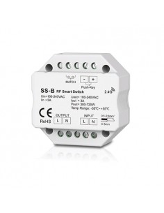 SS-B vieno kanalo 230V valdiklis be pritemdymo funkcijos + Push Key