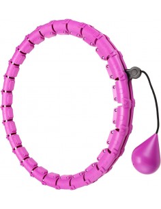 Masažuojantis gimnastikos lankas Smart Hula Hoop HHP002 violetinis