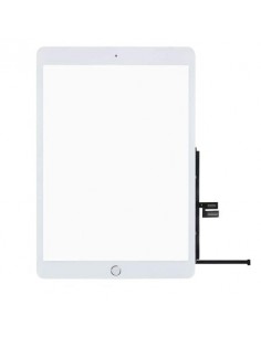 Lietimui jautrus stikliukas Apple iPad 10.2 2019/2020 (7th/8th generation) baltas su home mygtuku ir laikikliais HQ